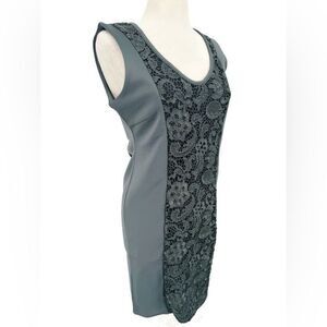 BCBG MaxAzria Lace Cocktail Sleeveless Dress Gray Size Extra Small NWT